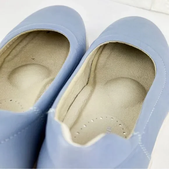 Blue Platform Ballet Flats - Picture 7 of 15